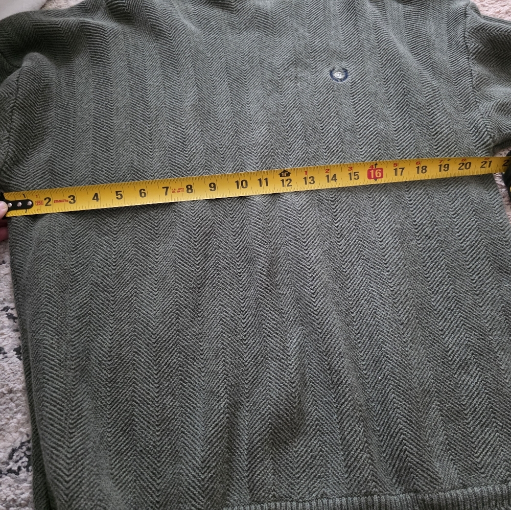 Vintage Chaps Ralph Lauren Hand Framed Knit Crewneck Sweater Mens XXL Green - Picture 6 of 8
